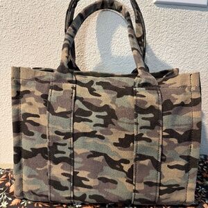 Camo Canvas Handbag Tote NWOT